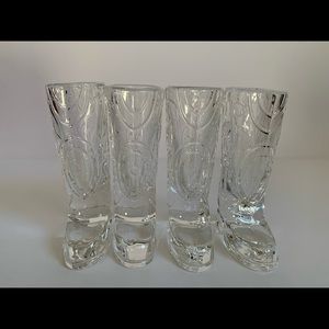 Shot Glass,Cowboy Boot Shaped Shot Glass. Set of4